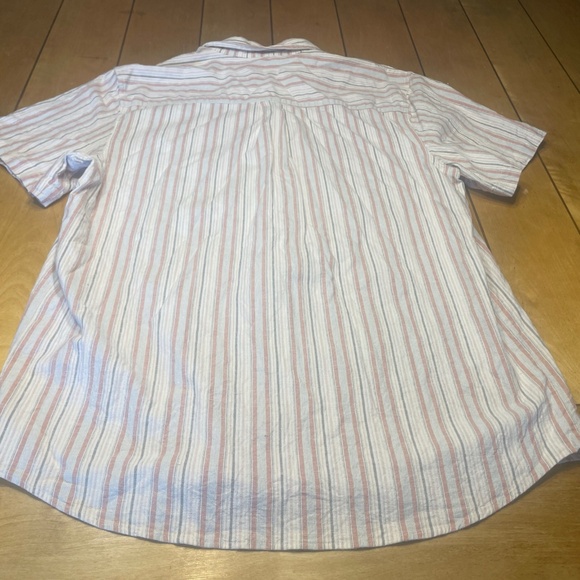 Marine Layer XL Striped Button Up Shirt One Pocket Short Sleeve - Picture 11 of 16
